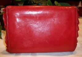 Miu Miu Prada Nappa Leather Ruffled  Wallet Red Wallet Billfold - £63.00 GBP