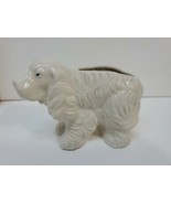 NICE VINTAGE White COCKER SPANIEL planter flower gift home - £11.36 GBP