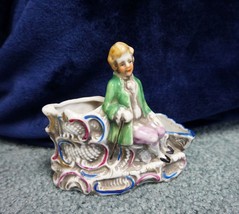 VINTAGE Porcelain Multicolor Figurine Candle Holder. Made in Japan. Pre-... - £11.99 GBP