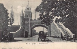 Quebec City Canada~Porte St LOUIS-1917 Photo Postcard - £8.46 GBP