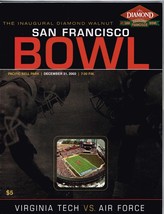 2002 San Francisco Bowl Game Program AIr Force Falcons Virginia Tech Hokies - £96.86 GBP