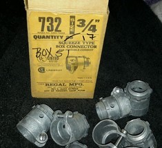 Regal 732 3/4" Squeeze Type Box Connector Lot Of 17 New $35 - $29.92