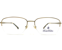 Brooks Brothers Eyeglasses Frames BB1022 1640 Gold Square Half Rim 54-16... - £58.56 GBP