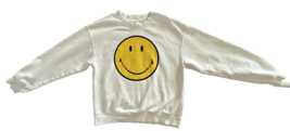 SMILEY x H&amp;M White Crew Neck Pullover Long Sleeve Kid&#39;s Sweatshirt - Size: XS - $19.75
