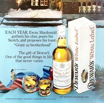Dwear&#39;s White Label Scotch 1979 Advertisement Distillery Alcohol Christm... - $29.99