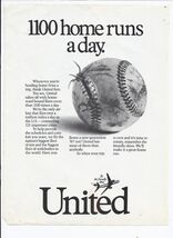 70's United Airlines Ad Airplane aviation 8.5" x 11" - $356.24 MXN