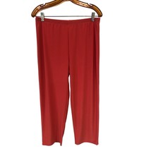 Comfy USA Pants Womens XL Coral Stretch Travel Pull On - $27.44