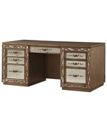 Orianne Executive Writing Desk, Antique Gold Finish - $32,706.79 MXN