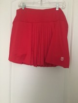K. Swiss Women&#39;s Plus Red Pleated Skort Skirt Attached Under Shorts Size... - $37.62