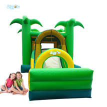Jungle Inflatable Bounce House Kids Play Bouncy Castle Combo Slide - $1,478.00