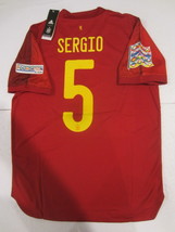Sergio Busquets Spain 22/23 Nations League Match Slim Home Soccer Jersey 2021-22 - £86.49 GBP