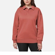 *Mondetta Collared Relaxed Fit Soft Fleece Sweatshirt Pullover - £19.41 GBP