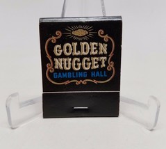Golden Nugget Gambling Hall Las Vegas Nevada Vintage Matchbook Back Strike - £5.35 GBP