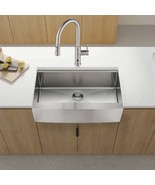 Farmhouse Apron Sink: 33x22x10&quot; Stainless Steel - $6,549.40 MXN