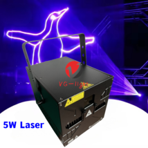 Full Color 5W RGB Animation Projector Disco Dj  Lazer Light DMX ILDA Las... - $506.64