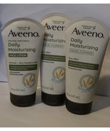 3Aveeno Daily Moisturizing Facial Cleanser for Dry Skin /Face Lotion-5oz Ea - $450.07 MXN