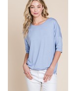 Bombom Half Sleeve T-Shirt Women’s Casual Round Neck Stretchy Soft Tee S... - $40.00