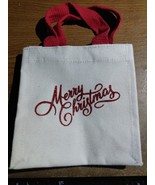 MERRY CHRISTMAS Mini Tote Bag  6&quot; x 6&quot;x4&quot; - $4.08 CAD