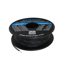 BNTECHGO 18 Gauge Silicone wire spool 250 ft Black Flexible 18 AWG Stran... - £67.89 GBP