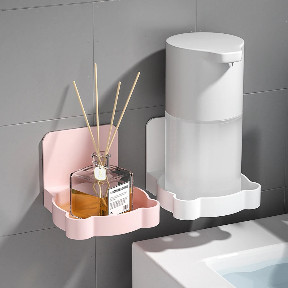 House Home Self-adhesive Hand Sanitizer Storage Rack Bathroom Soap Dispenser Tra - £19.75 GBP