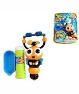 BUMBLE BEE BUBBLE BLOWER MACHINE 2 wand battery operated blowing bubblles fluid - $9.49