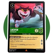 Rise of the Floodborn Disney Lorcana Card: Lucifer Cunning Cat 85/204 - £3.84 GBP