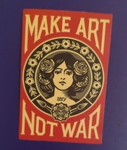 Shepard Fairey aka Obey Make Art Not War Vinyl Sticker - £3.59 GBP