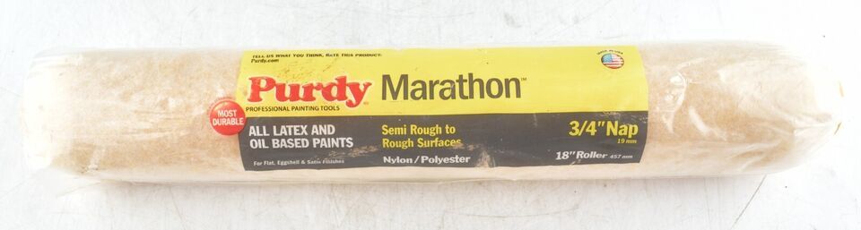 *Purdy Marathon 18&quot; x 3/4&quot; Nap Roller Semi Rough to Rough Surfaces 14460... - $12.70