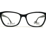 CHIC Brille Rahmen CANDICE BLACK Cat Eye Voll Felge 57-17-145 - $46.25