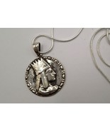 Tigran The Great Sterling Silver Coin Pendant, Armenian Jewelry  - $48.00