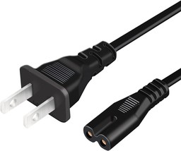 TV Power Cord 2 Prong AC Wall Plug 2 Slot Power Cable for Samsung LG TCL LED LCD - £13.02 GBP