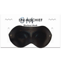 Sportsheets Sex &amp; Mischief Blackout Mask Blindfold Black - £18.64 GBP