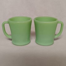 Fire King Jadeite Mugs 2 D Handle Early 1948-1950 Oven Fire-King Ware - £51.11 GBP