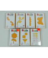 Sizzix Dies Lot Star Border Leaf Grass Butterfly Sunflower Tulip Picket ... - $19.95