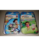 Set of 2 Vtech V Smile Motion Mickey Dora Cars Tinker Bell Games Smartri... - $16.99