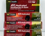 DG 4X Medicated Toothache &amp; Gum Instant Pain Relief Cream (3-Pack) Exp 0... - £10.99 GBP