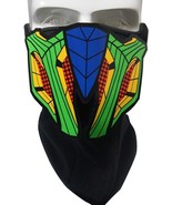 LED Halloween Mask Sound Reactive Light Up Rave mask for  Costumes Cosplay - $22.06 CAD
