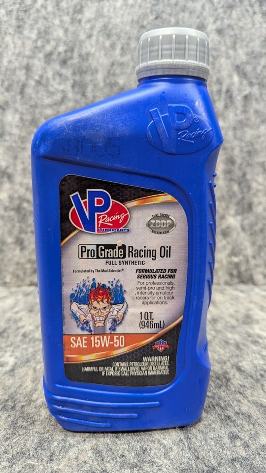 NEW VP Racing Fuels 2755 VP Full SYN 15W-50 Pro Grade Racing Oil Qt - $17.99