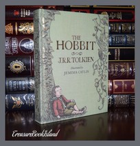Hobbit By J.R.R. Tolkien Illustrated by J. Catlin Cloth Bound Hardcover Gift - £27.27 GBP