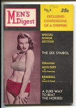 Men&#39;s Digest  #6 1959-&quot;First Man On Mars&quot; sci-fi pulp story-comic strip-chees... - £48.08 GBP
