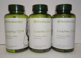 Three Pack: Nu Skin Nuskin Pharmanex CordyMax Cordy Max CS-4 CS4 120 Capsules x3 - $113.00