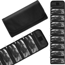 Money Wallet Organizer for Cash with 8 Zippered Slots Multipack Holder Pockets S - £16.50 GBP