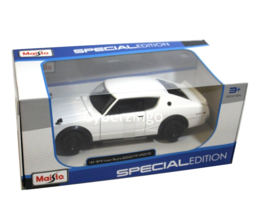 1973 Nissan Skyline 2000 GT-R Maisto 1:24 White Diecast Model Car BRAND NEW - £17.35 GBP