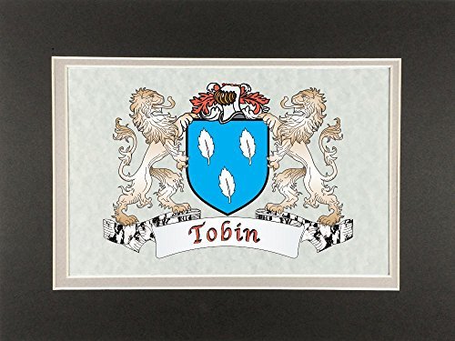 Tobin Irish Coat of Arms Print - Frameable 9&quot; x 12&quot; - $24.00