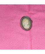 VTG BLUE WHITE CAMEO RING ADJUSTABLE - $11.03