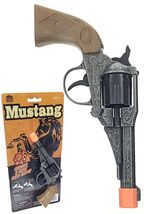 Mustang Metal Western Revolver 8 Shot Ring Cap Gun - $17.81