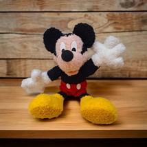 Vintage 1999 Disney Mattel Mickey Mouse 12&quot; Fuzzy Jointed Articulated Plush GUC - £9.36 GBP