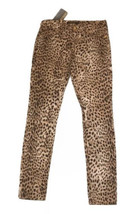 Roberto Cavalli Womens Jeans 6 Animal Print Leopard Skinny Fit 5 Pocket NWT - £88.71 GBP