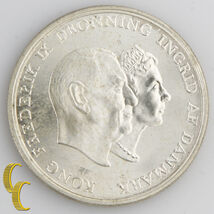 1960 CS Denmark 5 Kroner (Brilliant Uncirculated, BU) Wedding Anniversar... - $85.01