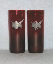 Smirnoff Vonpok 2 Tall Ruby Red Bar Glasses 10oz - $14.99